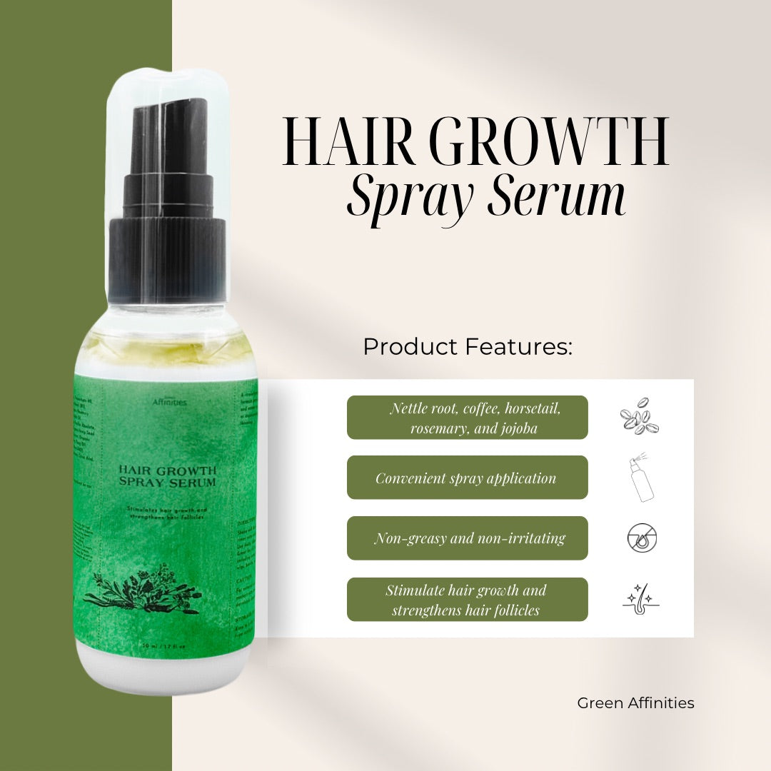 Sérum spray pour la croissance des cheveux