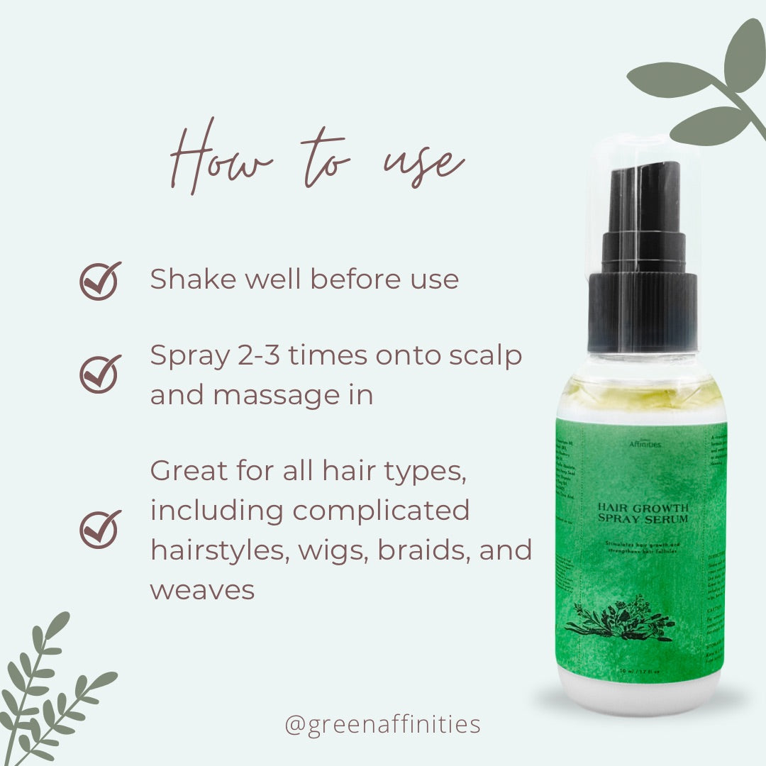 Sérum spray pour la croissance des cheveux