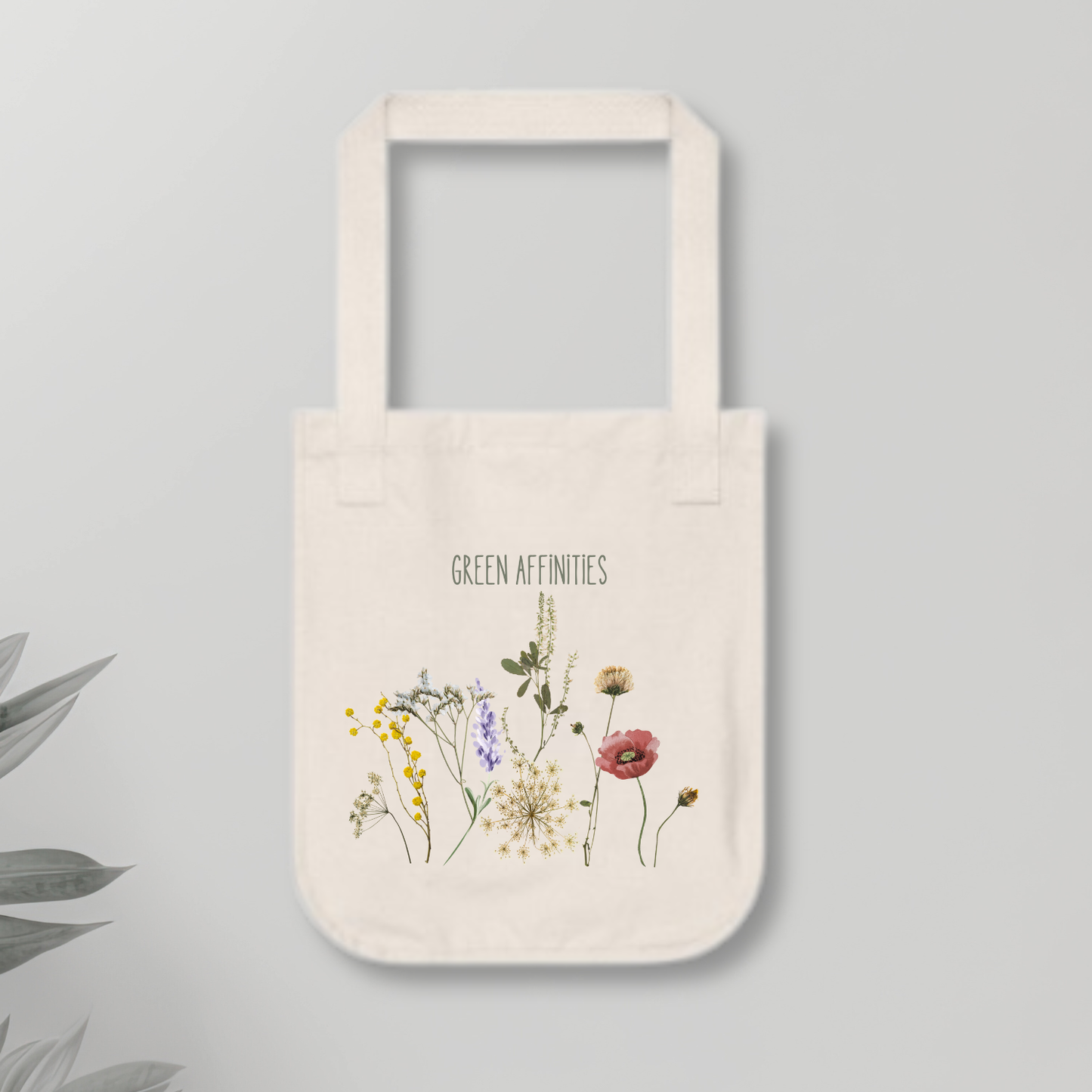 Organic Flowery Tote